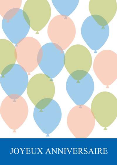 Carte Anniversaire Avec Des Ballons Envoyer Une Vraie Carte Anniversaire Enfant Des 0 99 Merci Facteur
