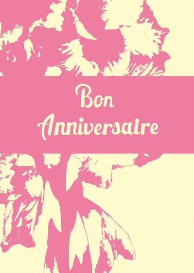 Carte Bon Anniversaire Fleurs Roses : Envoyer une Carte 