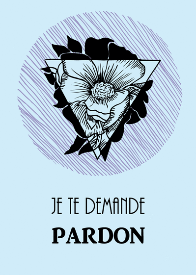 Carte Je Te Demande Pardon Avec Une Fleur : Envoyer une 