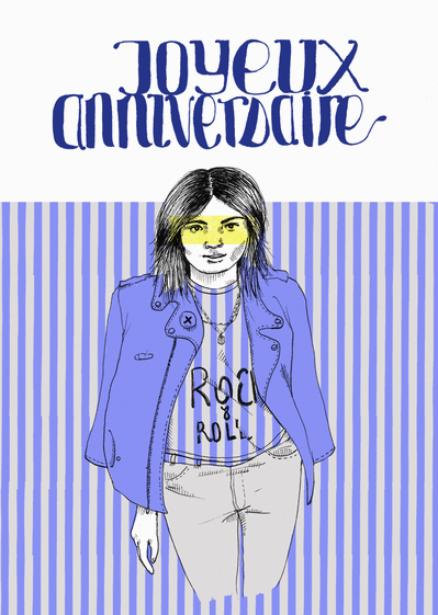 Carte Joyeux Rock N Roll Anniversaire Envoyer Une Vraie Carte D Anniversaire Musicale Des 0 99 Merci Facteur