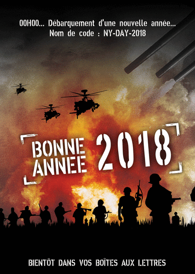 Carte de voeux 2019 affiche de film, envoyer cette carte 