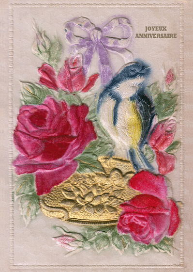 Carte Des Roses Et Un Moineau Brodes Envoyer Une Vraie Carte Anniversaire Ancienne Des 0 99 Merci Facteur Carte Des Roses Et Un Moineau Brodes Envoyer Une Vraie Carte Anniversaire Ancienne Des 0 99 Merci Facteur