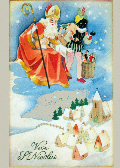 Carte Saint Nicolas Au Dessus D Un Village Envoyer Une Vraie Carte Ancienne Saint Nicolas Des 0 99 Merci Facteur