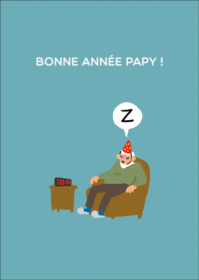 Carte Bonne Année 2020 Papy