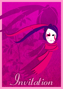 Invitation mystérieuse aux couleurs vives