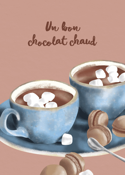 Carte Un Bon Chocolat Chaud : Envoyer une Carte De 