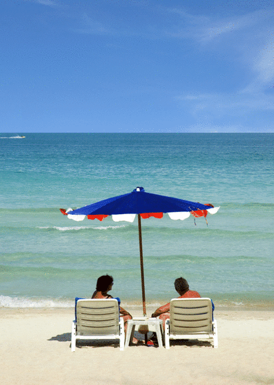 Carte Transat Et Parasol Au Bord De La Mer : Envoyer une 