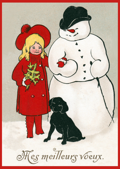 Personnalisé Enfant Enfants Carte De Noël Bonhomme de Neige Grand 8 in environ 20.32 cm nièce Fils Fille