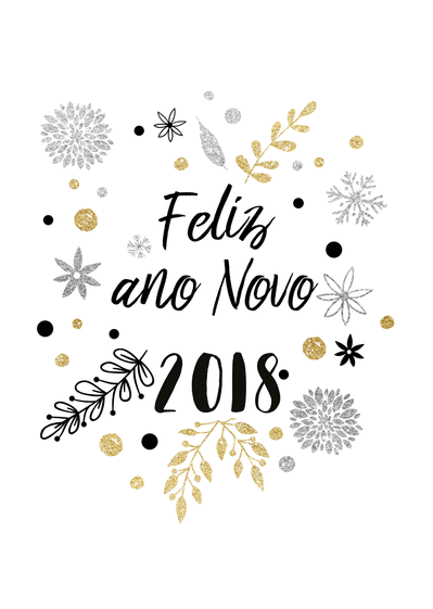 Carte Joyeuse Nouvelle Année 2019 En Portugais : Envoyer 