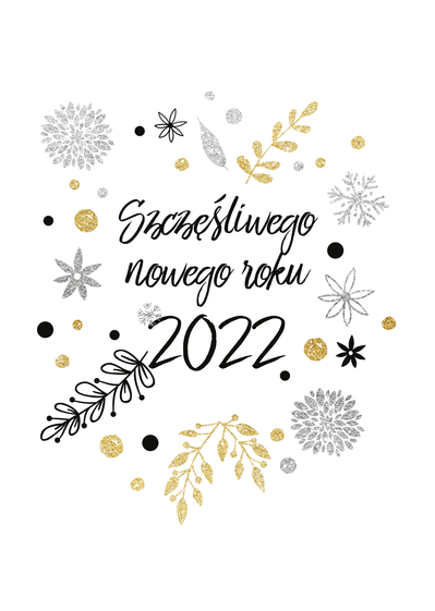 Carte Voeux 22 En Polonais Sur Fond Blanc Envoyer Une Vraie Carte Bonne Annee 22 En Plusieurs Langues Des 0 99 Merci Facteur