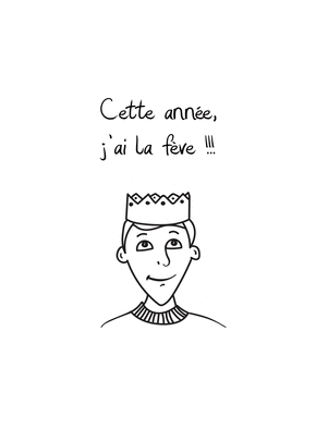 carte Cette année, je porte la couronne 