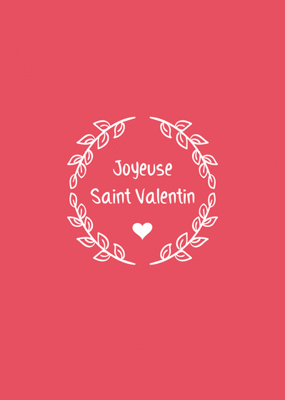carte saint valentin