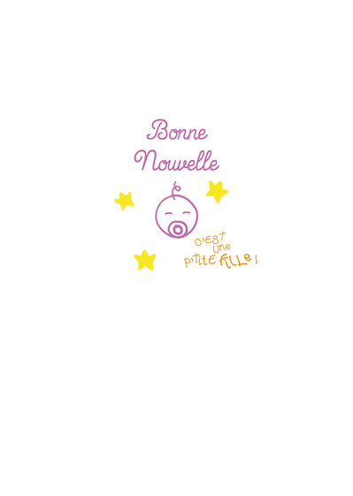 Carte Naissance D Une Ptite Fille Envoyer Une Vraie Carte Faire Part Naissance Fille Des 0 99 Merci Facteur