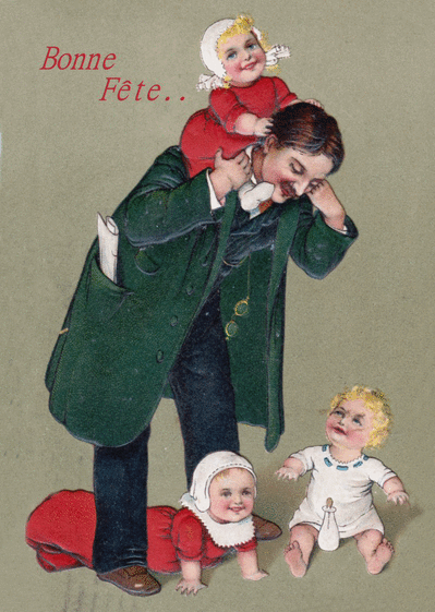 Résultat de recherche d'images pour "CARTES ANCIENNES FETES DES PERES"