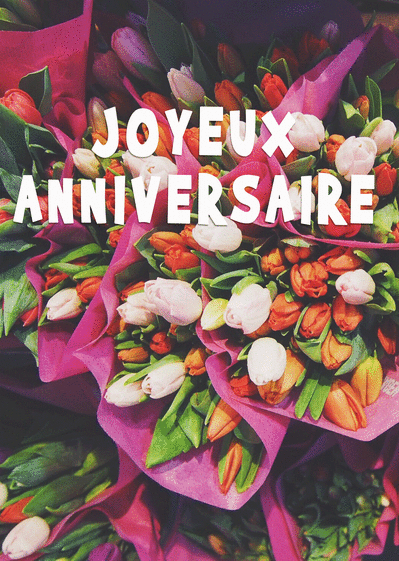 Carte Joyeux Anniversaire Et Bouquets De Fleurs Envoyer Une Carte Anniversaire Fleurs Des 0 99 Merci Facteur