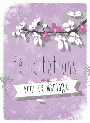 Carte Mariages Fleuri : Envoyer une Carte Félicitations Mariage ...