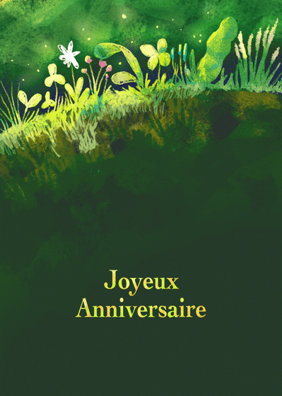 Carte Anniversaire Au Naturel Envoyer Une Vraie Carte Anniversaire Fleurs Des 0 99 Merci Facteur