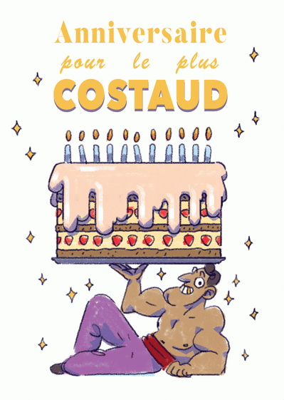 Carte Anniversaire Du Plus Costaud Envoyer Une Vraie Carte Anniversaire Humour Des 0 99 Merci Facteur