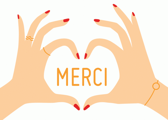 Carte Merci Dans Un Coeur De Mains : Envoyer une vraie Carte Remerciement  dès 0,99€ - Merci Facteur
