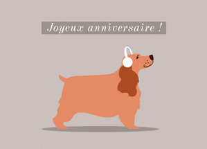 Joyeux anniversaire cocker m&eacute;lomane