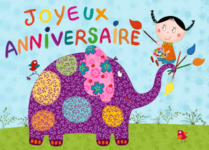 carte d anniversaire pour enfant Carte Joyeux Anniversaire Au Pinceau Envoyer Une Carte carte d anniversaire pour enfant