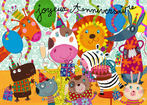 La f&ecirc;te d`anniversaire des animaux