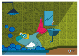 Requin dans son bain