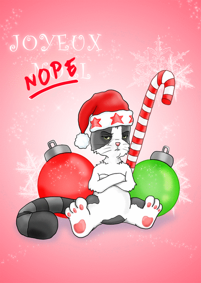 Carte Pas De Joyeux Noel Envoyer Une Vraie Carte De Noel Humour Des 0 99 Merci Facteur