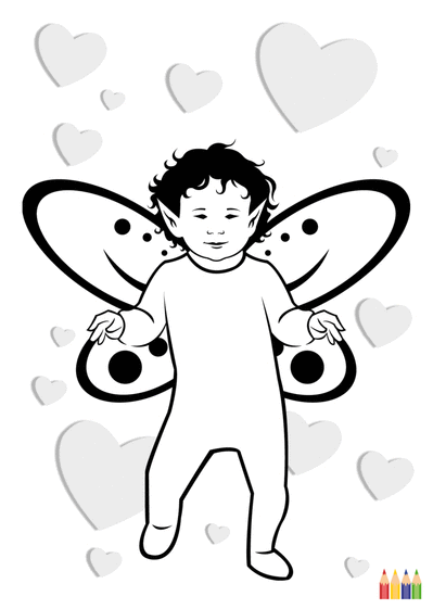 Carte Coloriage Bebe Fee Envoyer Une Vraie Carte Coloriage Des 0 99 Merci Facteur