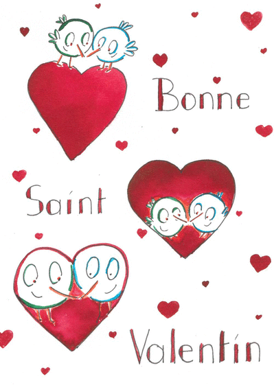 Carte Saint Valentin Et Tendresse Envoyer Une Vraie Carte Saint Valentin Mignonne Des 0 99 Merci Facteur