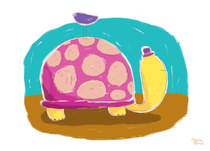 La tortue rose