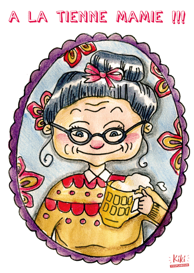 Carte A La Sante De Mamie Envoyer Une Carte Fete Des Grand Meres Humour Des 0 99 Merci Facteur