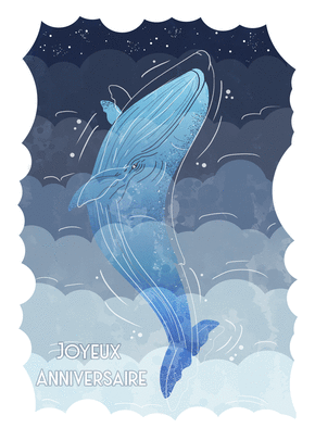 Joyeux anniversaire et baleine