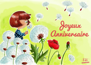 Anniversaire et champs de pissenlits