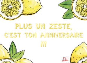 Plus un zeste d`anniversaire