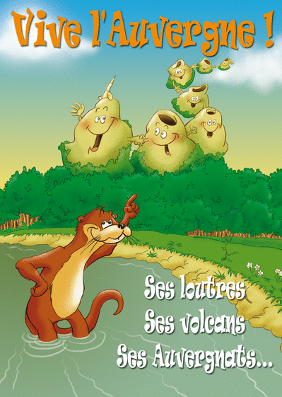 Carte Vive L Auvergne Et Ses Tresors Envoyer Une Vraie Carte Postale France Des 0 99 Merci Facteur