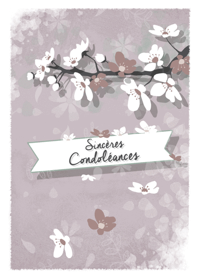 Cartes condoléances fleurs : Envoyer une Carte 