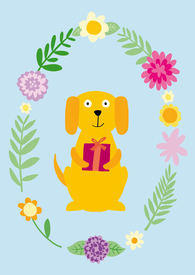 Résultat de recherche d'images pour "carte anniversaire pour enfant avec chien""