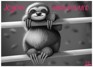 Joyeux anniversaire du paresseux