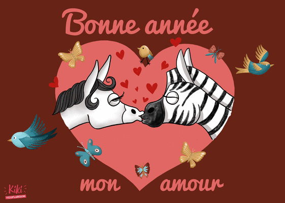 Carte Bonne Annee 22 Mon Amour Envoyer Une Vraie Carte De Voeux Originale Pour 22 Des 0 99 Merci Facteur