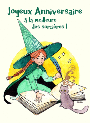 Joyeux anniversaire petite sorci&egrave;re verte