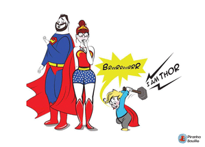 Anniversaire du petit super h&eacute;ro