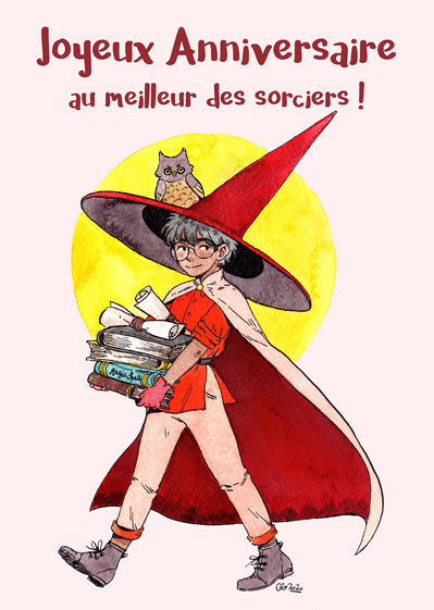 Carte Joyeux Anniversaire Harry Le Sorcier Envoyer Une Vraie Carte Anniversaire Enfant Des 0 99 Merci Facteur