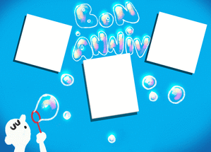 Bon anniversaire en bulles de savon