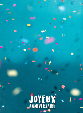 Une pluie de confettis d`anniversaire