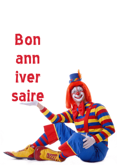 Carte Clown Bon Anniversaire Envoyer Une Vraie Carte Anniversaire Enfant Des 0 99 Merci Facteur