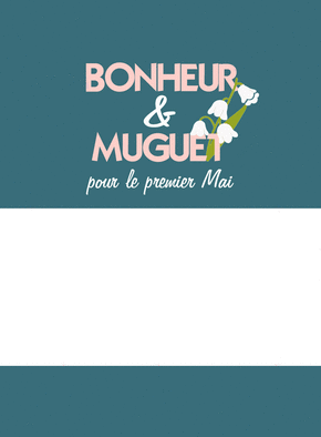 carte Muguet et bonheur pour un mai délicieux 