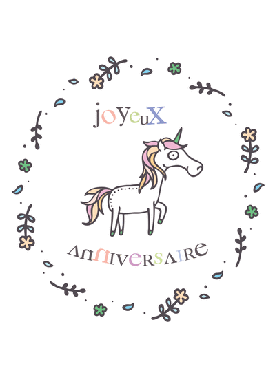 2 Ans 7 Ans Tout Age A Personnaliser Prenom Et Age Sur Papier Finition Glace Avec Enveloppe 4 Ans 6 Ans Carte Joyeux Anniversaire Licorne Fille 1 An 3 Ans 5 Ans