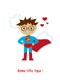 Cartes De Voeux Papeterie Fete Des Peres Papa Super Heros Anniversaire Papa Marvel Carte Mignon De Fille Ou Garcon Maison