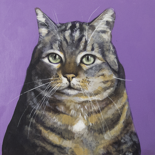 Carte Un Chat Tigre En Peinture Envoyer Une Carte Chat Et Chaton Des 0 99 Merci Facteur